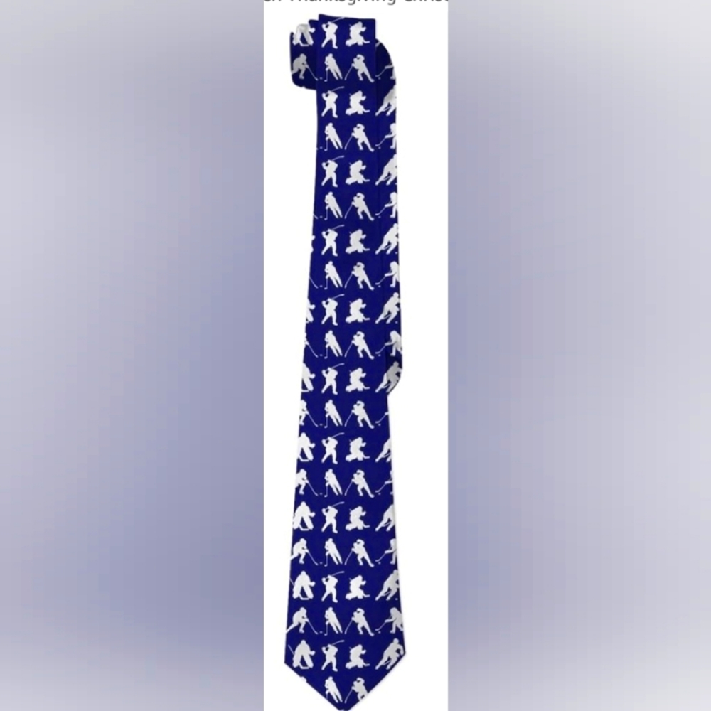 LASWEGA Funny Hockey Tie - 57 in / 145 cm